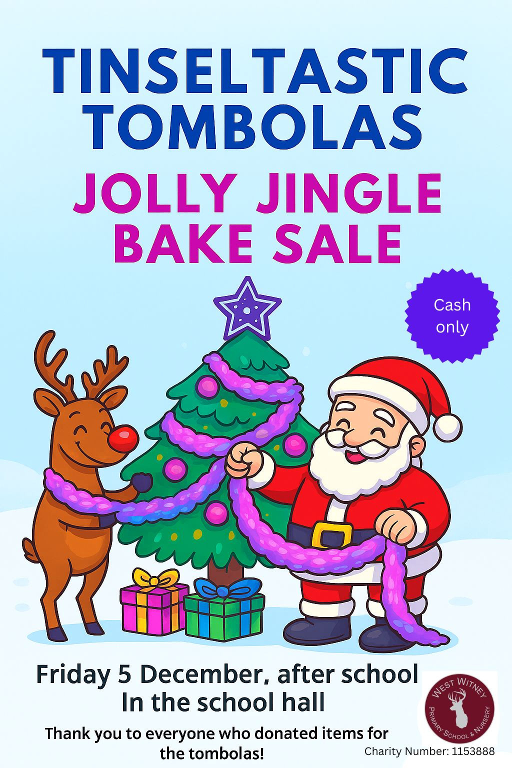 Tinseltastic Tombolas & Jolly Jingle Bake Sale