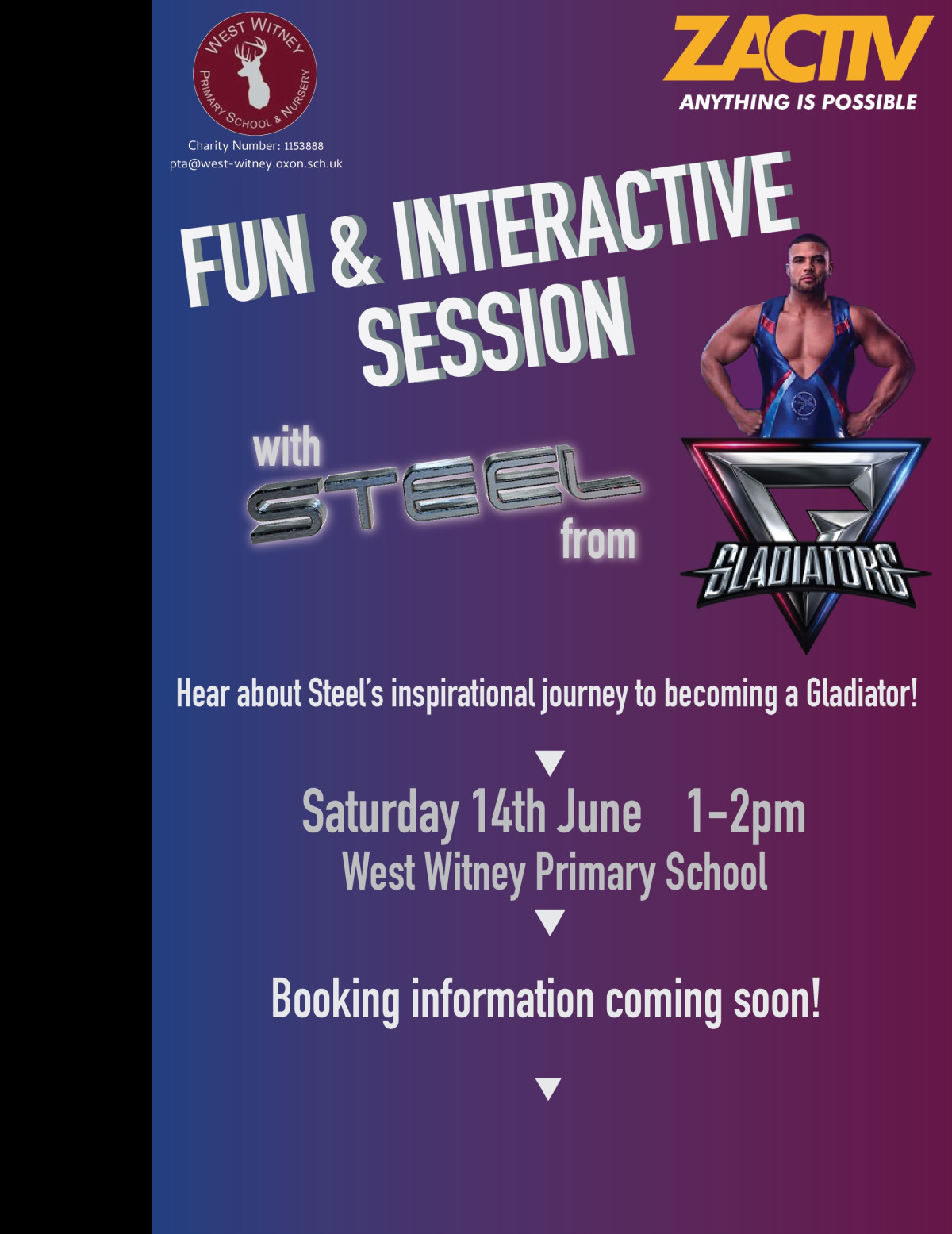 Gladiator Steel to visit West Witney! *SOLD OUT*